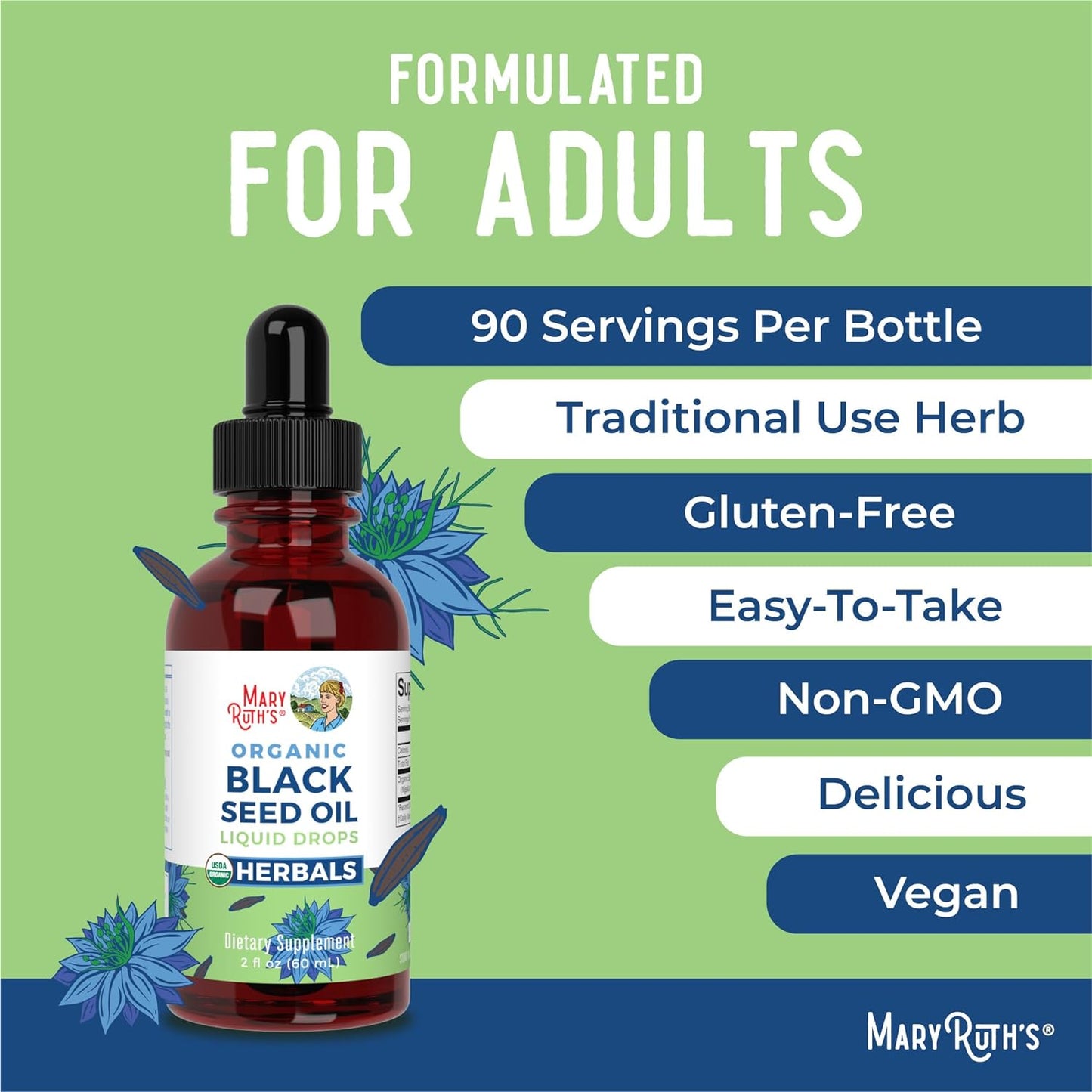 MaryRuth's Black Seed Oil Drops
