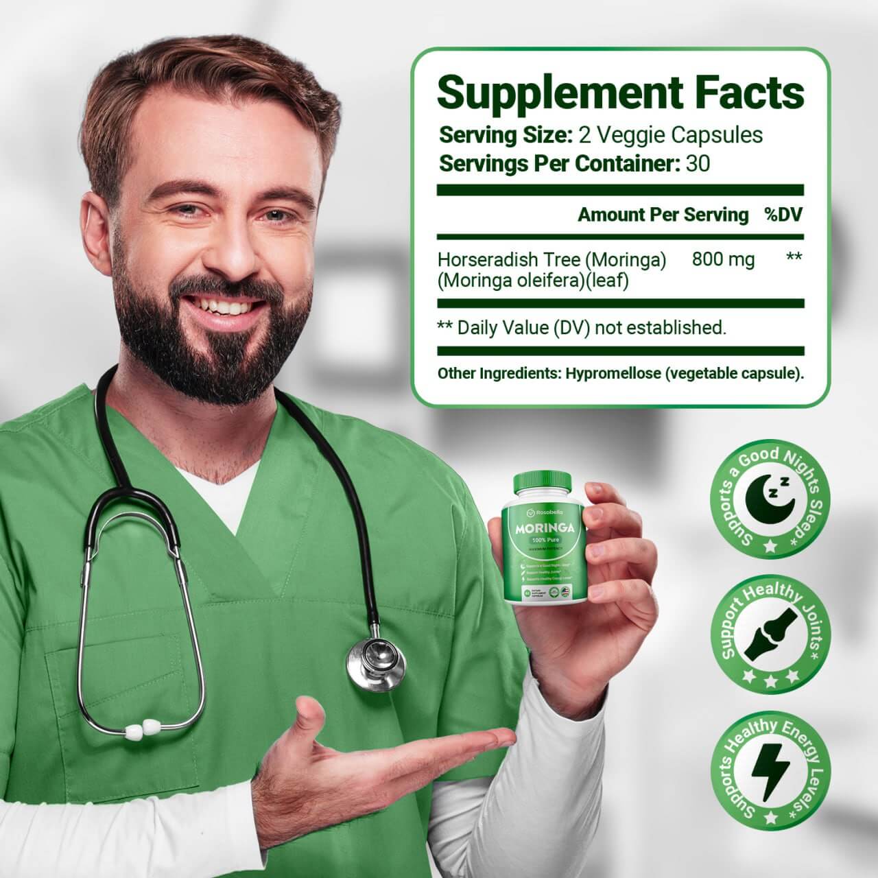 Rosabella Vital Moringa Energy test